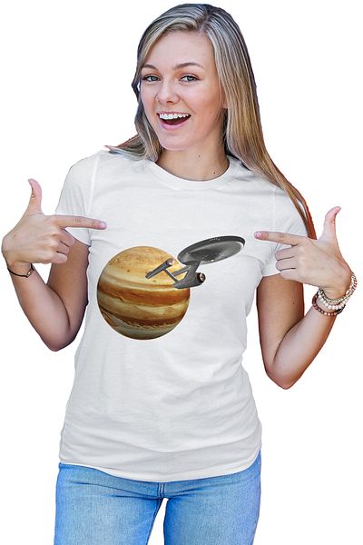 OEM Tricou dama Star Trek USS Enterprise Starship Jupiter
