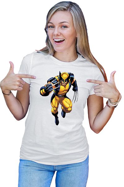 OEM Tricou dama Wolverine Superhero Strong American Comics