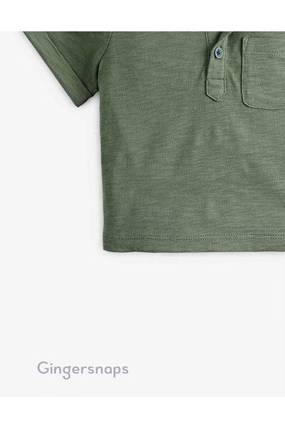 Gingersnaps Boys' Short Sleeve Polo T-Shirt with Chest Pocket