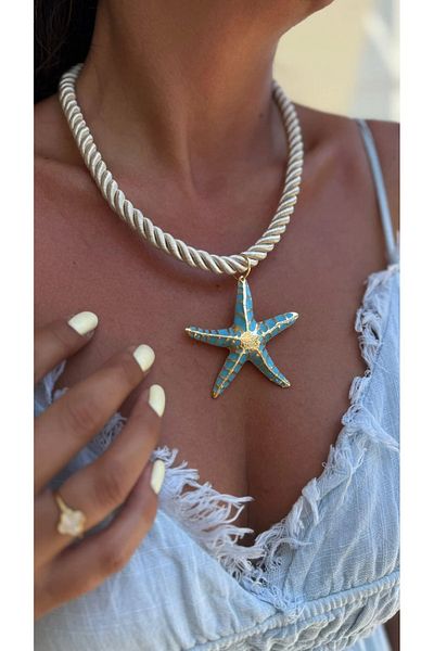 Trend Republic Steel Rope Necklace Sun & Sea Star