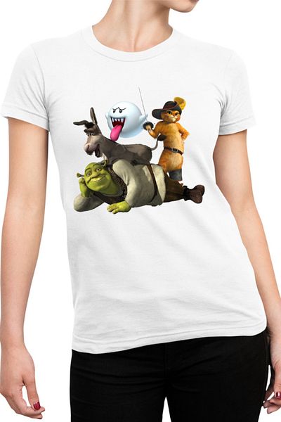 OEM Shrek Mario Cat Donkey Ghost Women's T-shirt