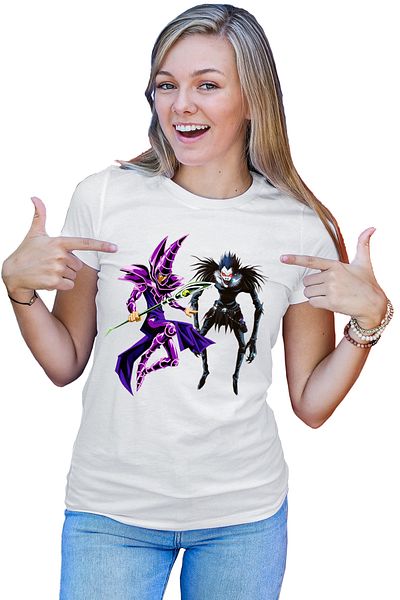 OEM Tricou dama Yu Gi Oh Dark Magician Death Note Ryuk