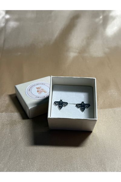 Chic clutch boutique Cercei cu albine din oțel inoxidabil