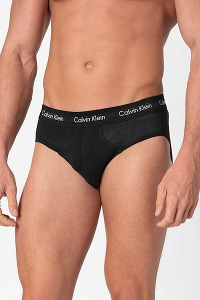 Calvin Klein , Set of Underwear with Logo Band in Waist - 3 Pairs, Onyx Black, L