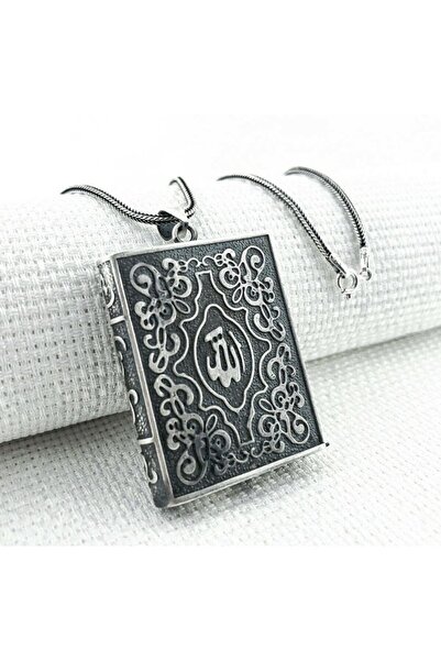 Takılingo 925 Ayar Gümüş Allah Yazılı Cevşen Muska Kabı Kolye