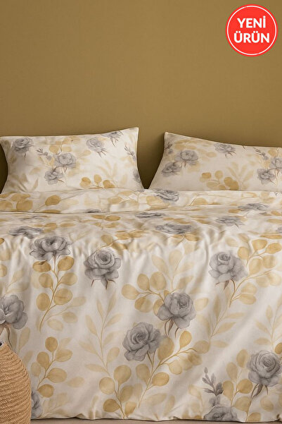 Sheri Home Yeni 100% Yıkanmış Pamuk Çift Kişilik Nevresim (YORGAN KILIFI) Jlo...