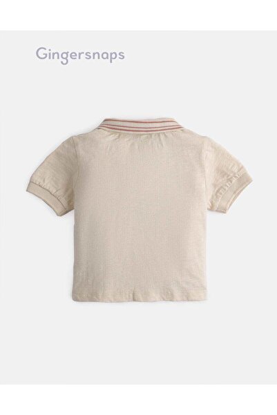 Gingersnaps Boys' Polo Collar T-Shirt with Stripes