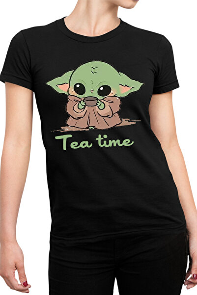 OEM Tricou dama Baby Yoda Tea Time Drink Coffee