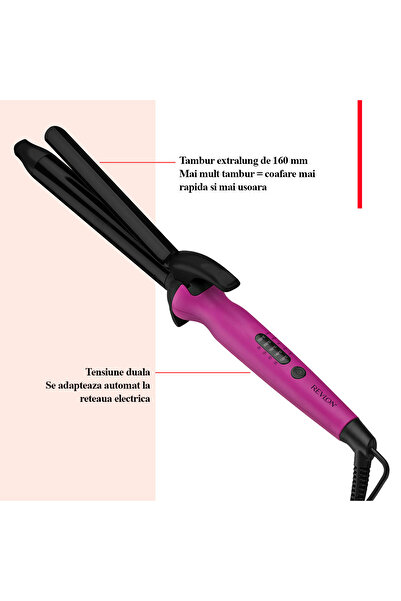 Revlon Easy Heat RVIR1196E hair curler, 25 mm diameter barrel