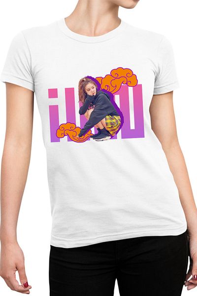 OEM I-DLE Clouds Chinese Korean Minimalist Cute Women's T-shirt