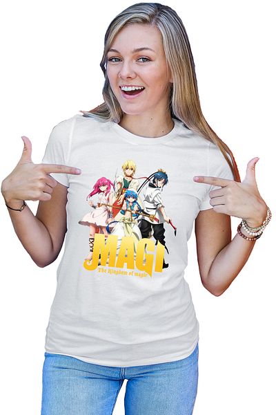 OEM Tricou dama Magi The Labyrinth of Magic Protagonists Group Poster Pose