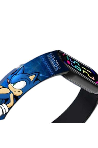 OEM Ceas digital copii cu design Sonic the Hedgehog rezistent la apa