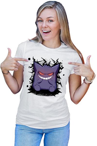 OEM Tricou dama Yu Gi Oh Latias Gengar Pokemon Trading Card