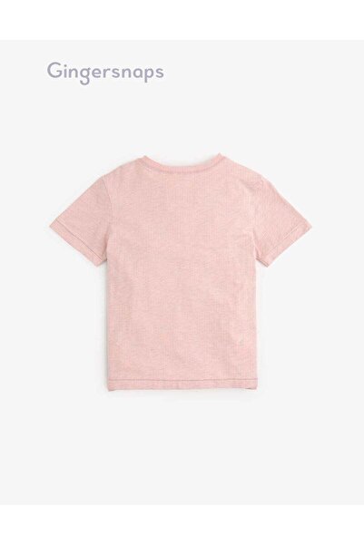 Gingersnaps Boys' Short Sleeve Cotton T-Shirt with Front Buttons