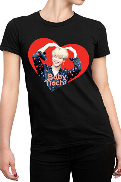 OEM Tricou dama BTS Jimin Baby Mochi Happy Face Smile