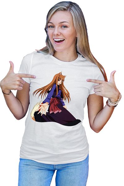 OEM Tricou dama Spice And Wolf Holo Kitsune Dance Romance