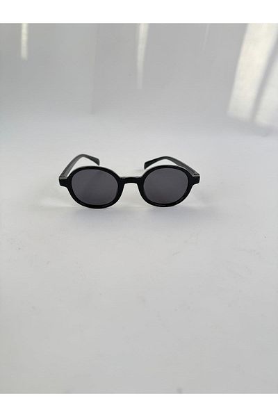 Cappmoda Nrm010 Black Round Frame Sunglasses