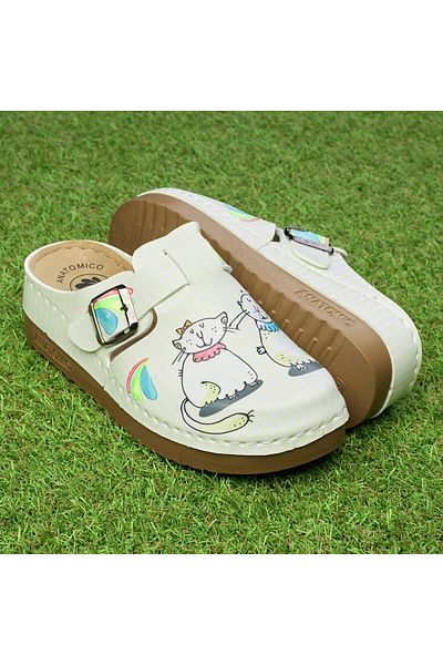 Matstar Women's medical clogs 154207, Two Kittens - 36