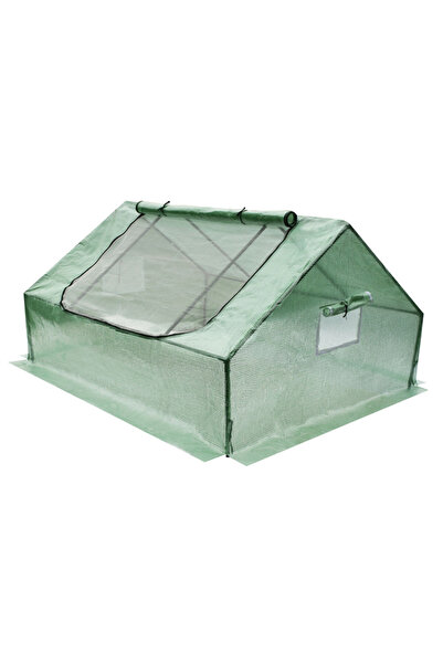 shumee Seră de grădină Flora - tunel din polietilenă, cadru rece cu plasă de insecte, ferestre mari de ventilație