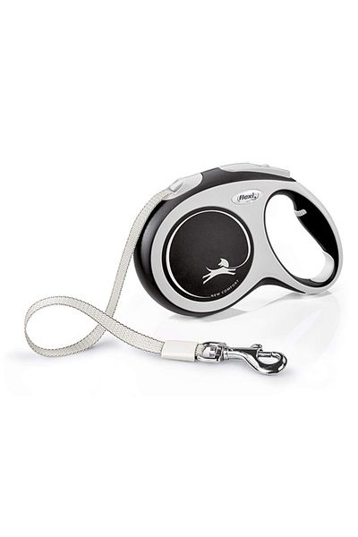 Flexi New Comfort Ribbon Automatic Dog Walking Leash Large Black 5 Mt