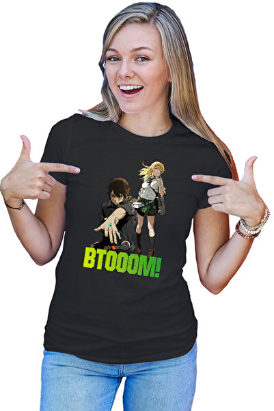 OEM Tricou dama Btooom! Sakamoto Ryouta Himiko Team Junya Inoue Combat Arms