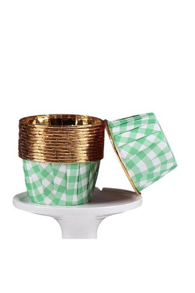 Pastaland Cupcake/Muffin/Suffle Cake Capsule Green Patterned 50 Li