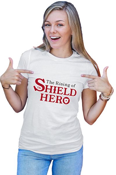 OEM Tricou dama Rising of the Shield Hero Logo Isekai Anime Weeb