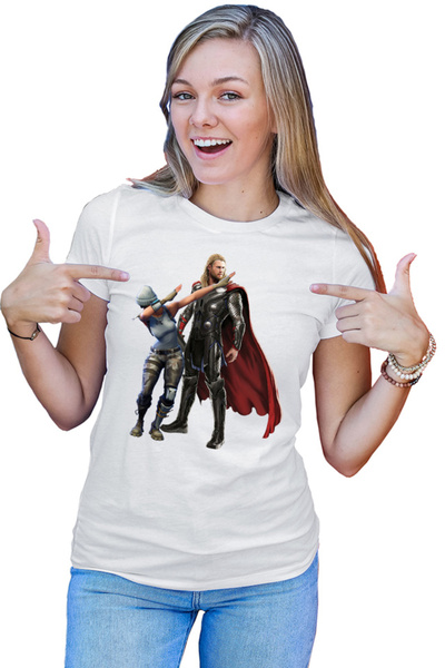 OEM Tricou dama Fortnite Dub Meme Thor Hammer