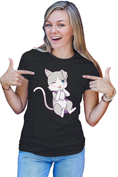 OEM Tricou dama Re Zero Emilia's Cat Kawaii Magic Action Paranormal
