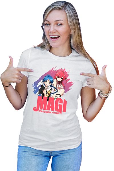 OEM Tricou dama Magi The Labyrinth of Magic Morgiana Alladin Duo Pose