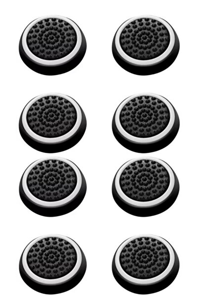 CRK TECH Ps5 Ps4 Ps3 Xbox One S x Ns 4 Çift Analog Koruyucu Beyaz Gamepad Sil...