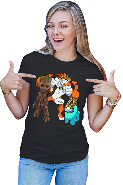 OEM Tricou dama Baby Groot Ben 10 Huge Cat Among Us Sus