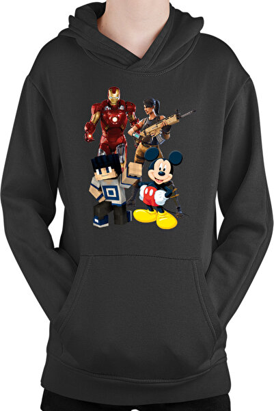 OEM Hanorac copii Ironman Mickey Mouse Minecraft Fortnite Games