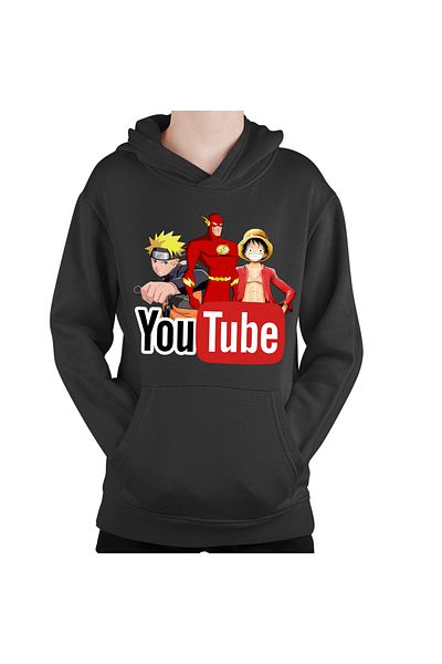 OEM Children's sweatshirt The Flash Naruto One Piece Anime Cartoon