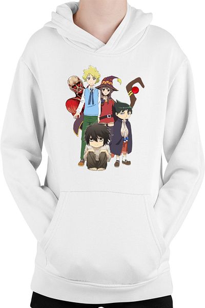 OEM Children's Hoodie Muhyo Roji Taro AOT Colossi Titan Konosuba Megumi Death Note