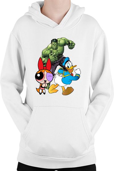 OEM Hanorac copii Hulk Marvel Donald Duck Powerpuff Girls