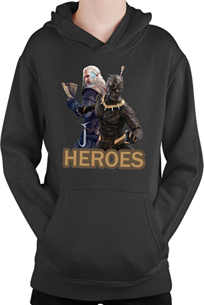 OEM Hanorac copii Black Panther Witcher Gerald Vampires Medieval