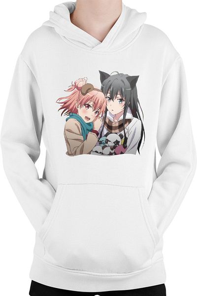 OEM Children's hoodie OreGairu School Panda Bear Girls Anime Ponkan