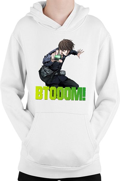 OEM Kids Hoodie Btooom! Sakamoto Ryouta Student Trick Anime Action Gore
