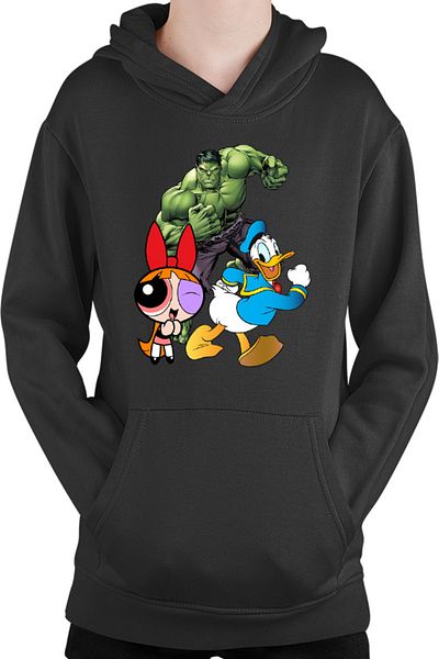 OEM Hulk Marvel Donald Duck Powerpuff Girls kids sweatshirt