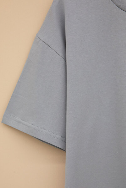 Cansın Mini Smoked Skateboard Printed Pocket Boys Crew Neck T-Shirt 20910