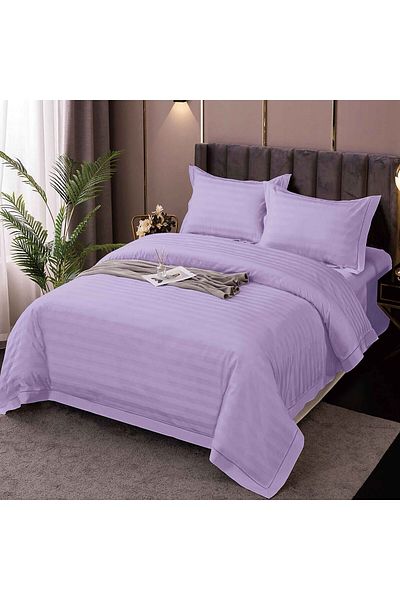 Pucioasa Damask Polycotton Bed Linen Xxl (Purple)