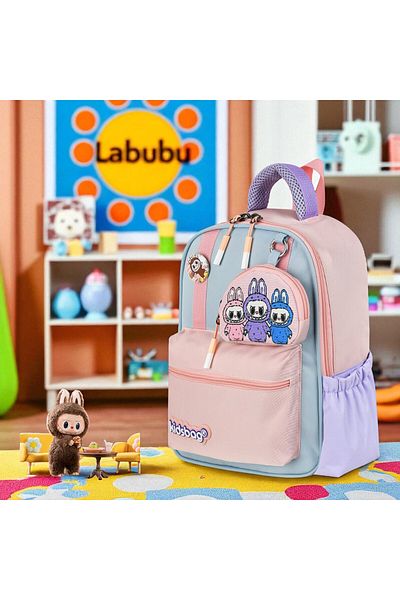 Shopiolog Kindergarten Nursery Daily Use Girls Backpack Waterproof Water Bottle 2 Compartments Preschool