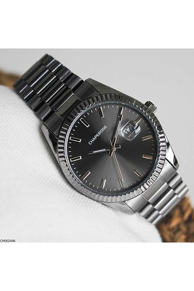 Chaperone Ch002496 Men's Wrist Watch with Steel Band