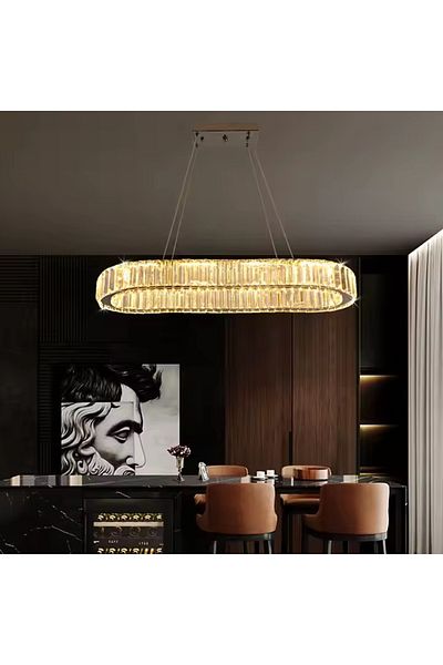 GreeLustr Candelambru led HQ-TYX-H, modern, cristal, dreptunghiular, led,60w