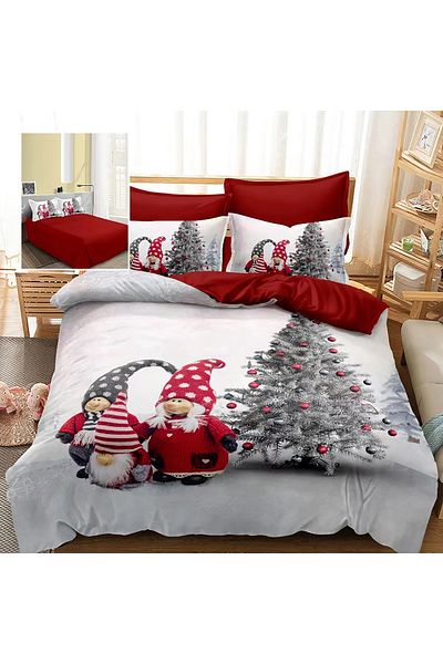 Pucioasa Finet 3D Bed Linen 6 Pieces Christmas F-Xmas80