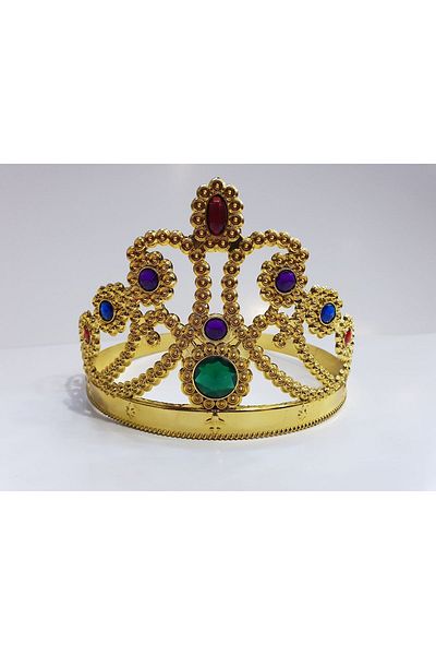 CONAHOME Gold Color Plastic Princess Crown Queen Crown 60 cm
