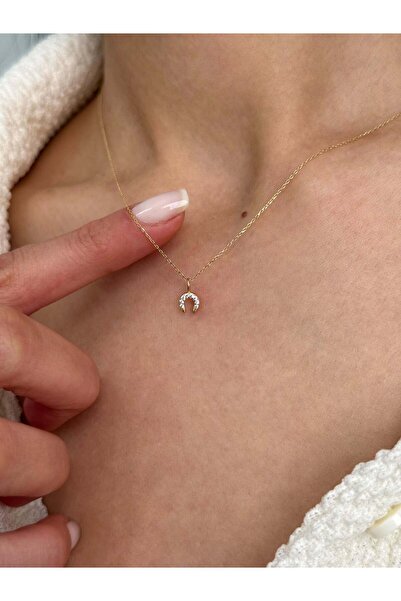 Zeyd Jewelry Şans Nalı 14 Ayar Altın Kolye