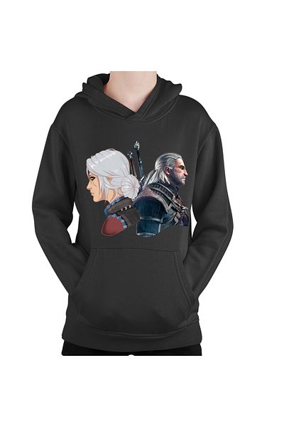 OEM Children's sweatshirt The Witcher Geralt Ciri Xbox Game Nvidia