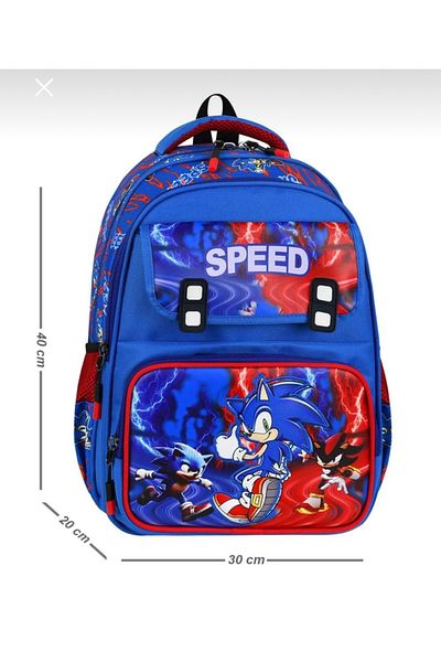 JOJO KIDS rucsac sonic pentru școală primară pentru băiat, set de 3, nutriție termică, suport stilou, geantă ortopedică